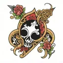 qos spade tattoo design idea