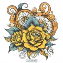 amber tattoo design idea