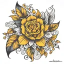 amber tattoo design idea