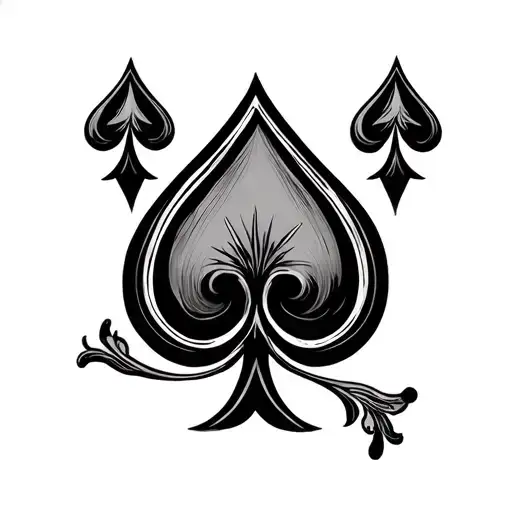 spades in baroque style tattoo tattoo design idea