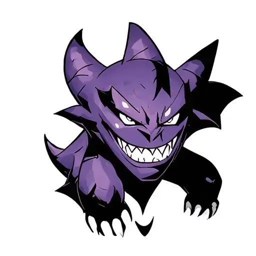 gengar mixed with igris tattoo design idea
