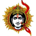 "Sudarshan Chakra In Finger Of Lord Shiva tattoo design idea