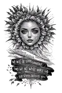 I want to get a tattoo where it will be written: we will die someday and then we will not wake up, dance while the sun shines above you. tattoo design idea