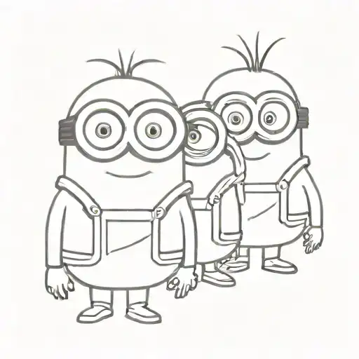 minions tattoo design idea