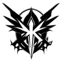 mix the code Code Geass symbol with the nightwing symbol tattoo design idea