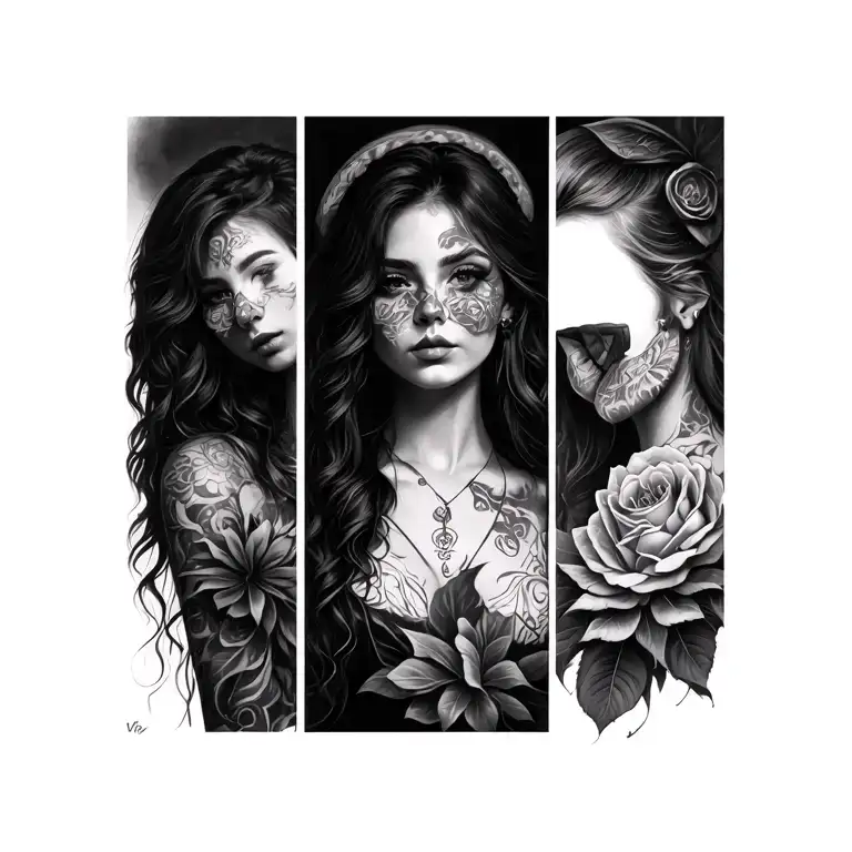 Three times tattoo design idea