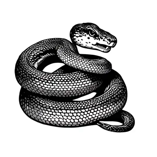  a snake wrapped around the wrighting reap what you sow  tattoo design idea