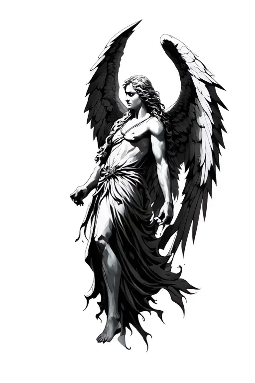 archangel uriel tattoo design idea