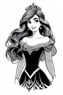 disney princess tattoo design idea
