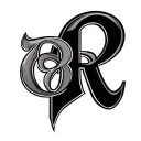 COMBINATION OF GREEK LETTERS RO AND THETA tattoo design idea