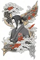 Itachi Uchiha tattoo design idea