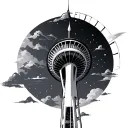 space needle tattoo design idea