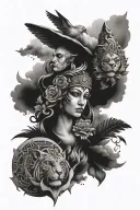 lived in 4 countries you love tattoo design idea