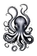 dainty and feminine octopus tattoo design idea