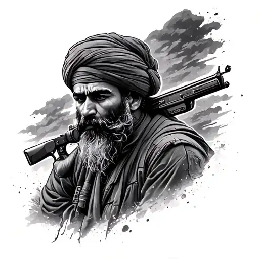 Afghanistan tattoo design idea