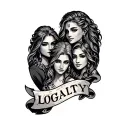 loyalty family tattoo design idea