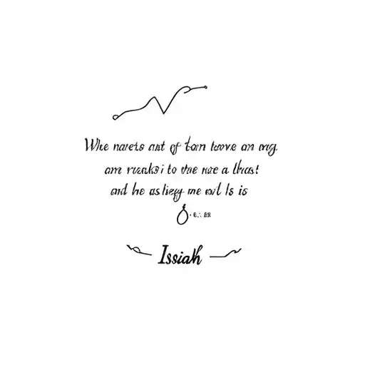 Isaiah 6:8 wrist tattoo design tattoo design idea