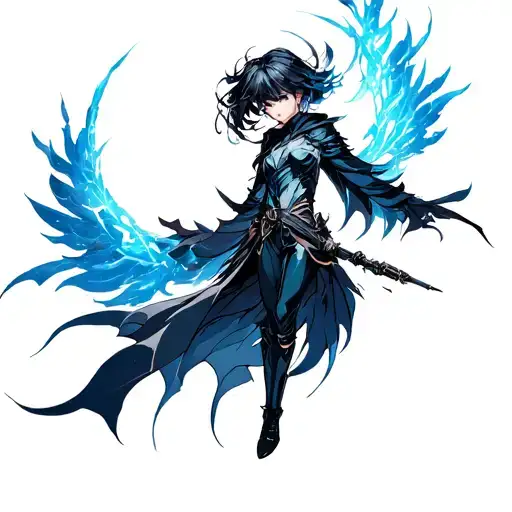 solo leveling anime tattoo design idea