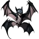 Gothic Bat tattoo design idea
