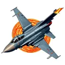 f14 jet flying tattoo design idea