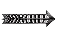 viking roman numeral 4 13 with arrow through it tattoo design idea