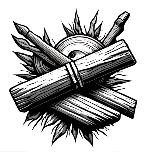 carpentry inspired tattoo fore arm tattoo tattoo design idea