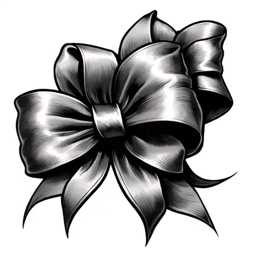 bow with Catalina nams tattoo design idea