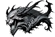 demon tattoo design idea