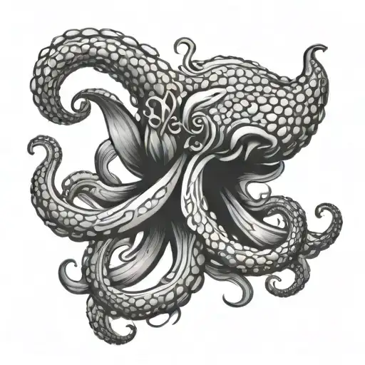 mermaid octopus anchor tattoo tattoo design idea