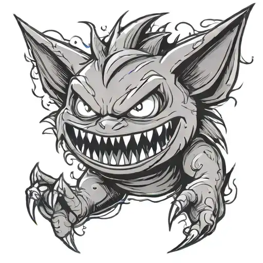 Gengar tattoo design idea