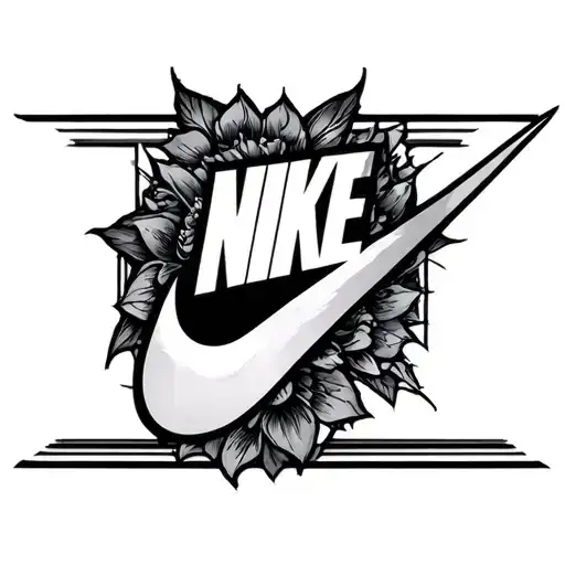 Versace and nike  tattoo design idea