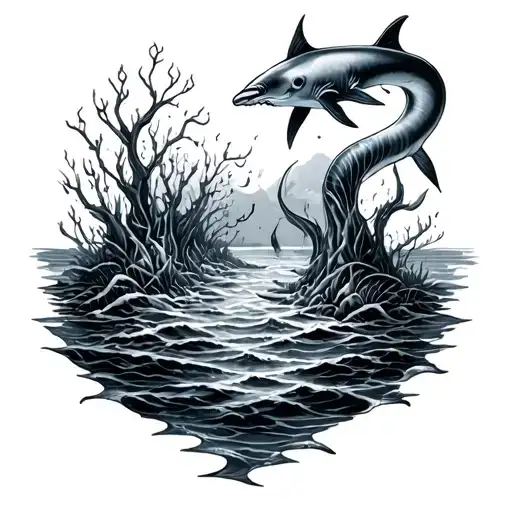 Ocean Floor tattoo design idea