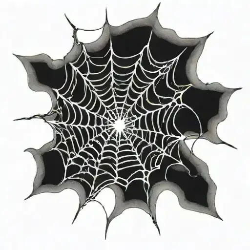 spider weaves web number 2002 tattoo design idea