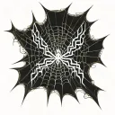 spider weaves web number 2002 tattoo design idea