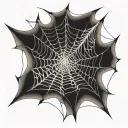 spider weaves web number 2002 tattoo design idea