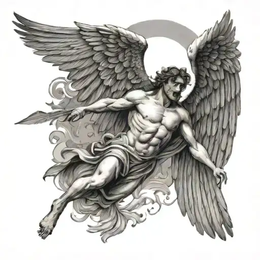 icarus falling Icarus tattoo design idea