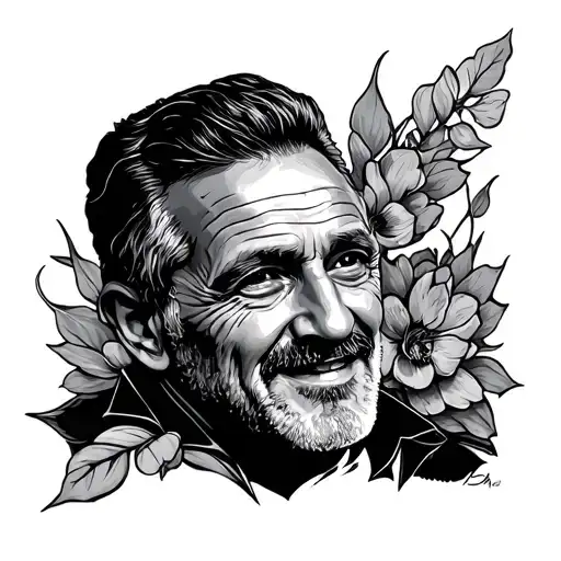 Dad Memorial tattoo design idea
