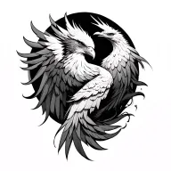 phoenix tattoo design idea