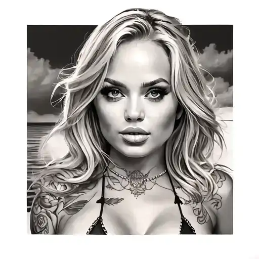 alexis texas in micro bikini tattoo design idea