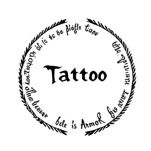 full armor of God with corresponding words for the different parts of the armor feminine tattoo design idea