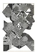 morning in Australia aboriginal man tattoo design idea