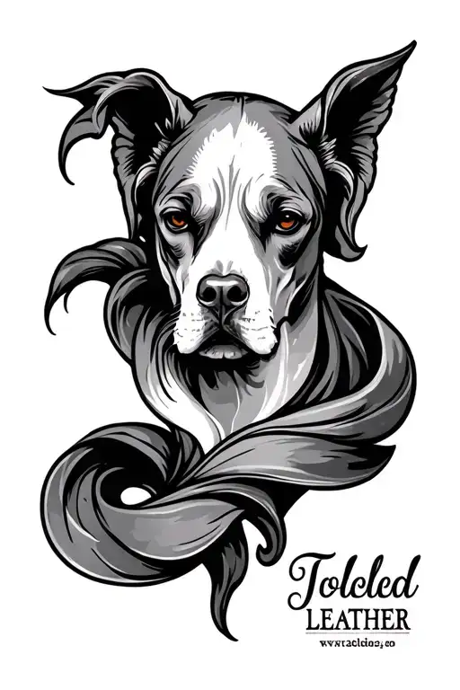 Tooled Leather tattoo design idea