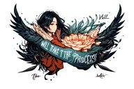 will take time trust the process written tattoo design idea