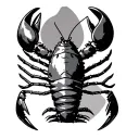 lobster king tattoo design idea