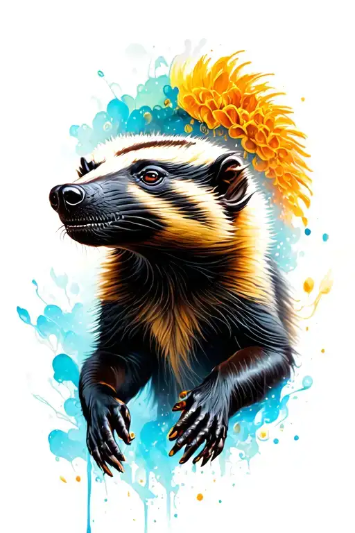 Honey Badger tattoo design idea