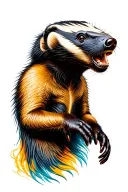 Honey Badger tattoo design idea