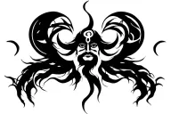 Can you creat a symbol that combines lord Shiva and Aghori together In symbolic ways tattoo design idea