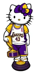 cholo hello kitty wearing lakers jersey the world is yours trophy is in this picture with scareface tattoo design idea