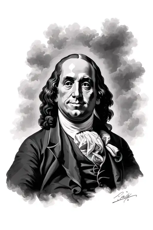 Benjamin Franklin tattoo design idea