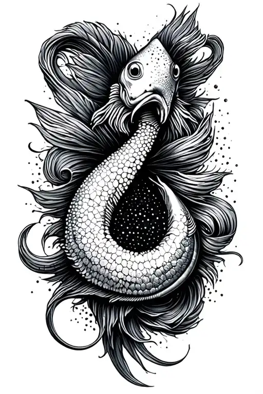 Cover up for fish hook tattoo design idea